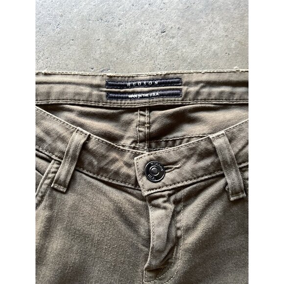 Hudson Jeans Women’s Barbara Black Size 26 Cargo Multi Pocket Brown USA Made - Picture 11 of 16